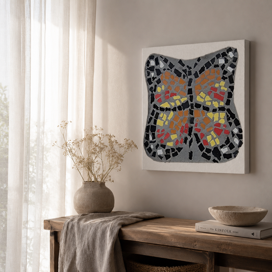 Butterfly Coaster Canvas Print | Symbolic Butterfly Wall Art