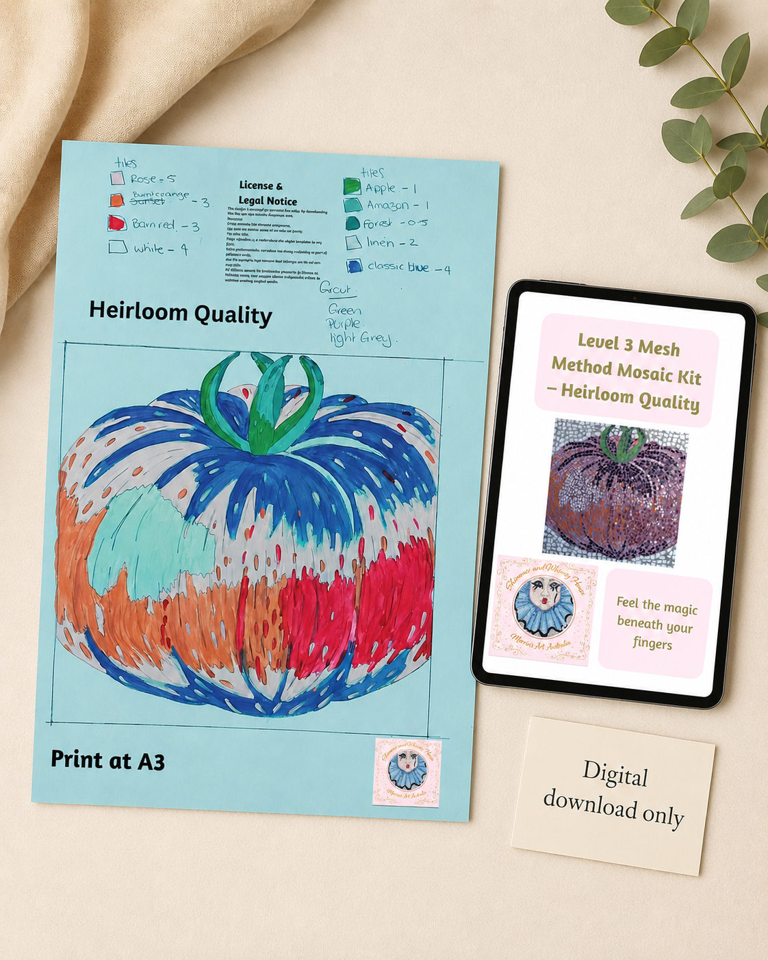 Heirloom Quality Tomato Design | Digital Design + Instructions