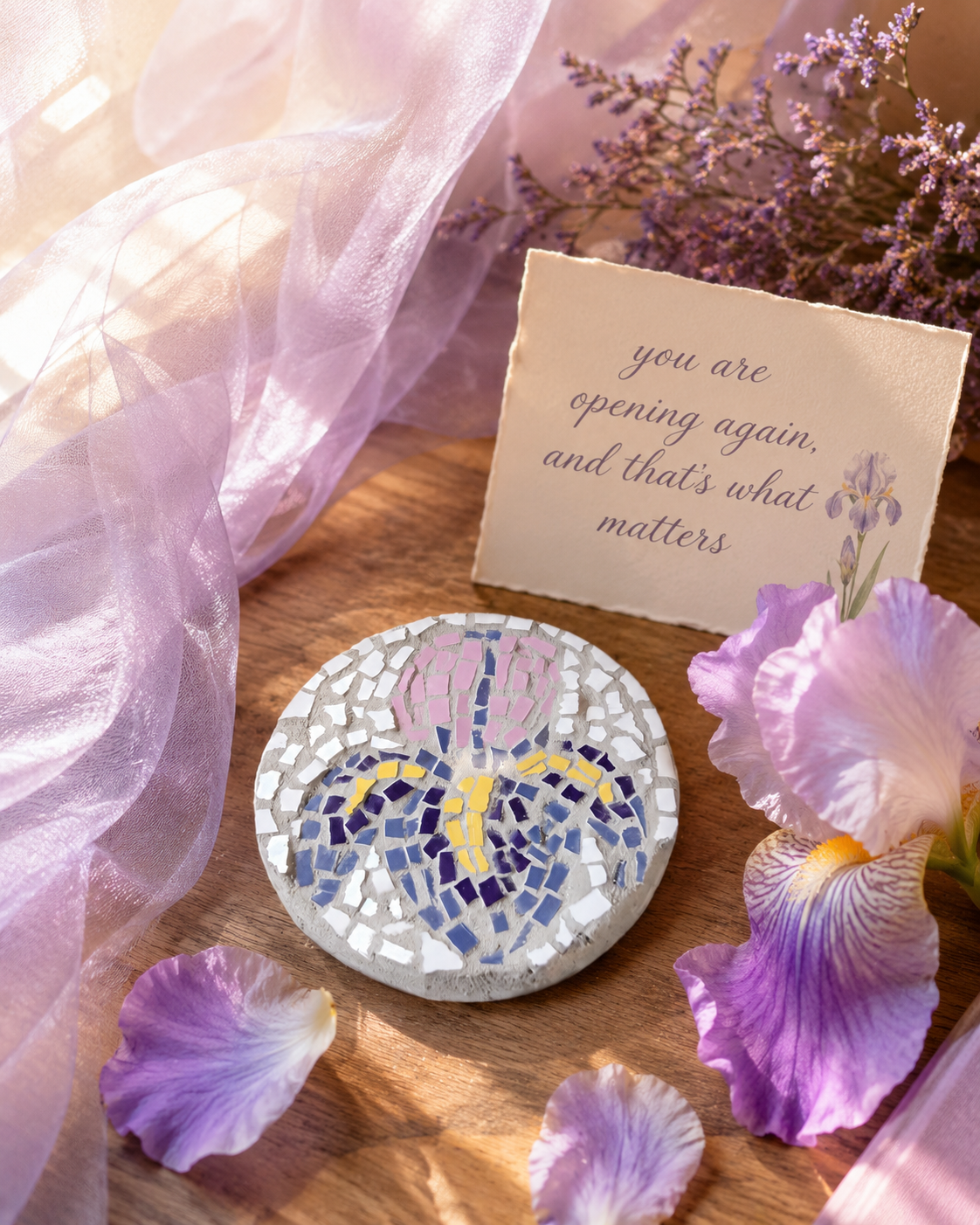 Iris Coaster — Digital Download Design Template