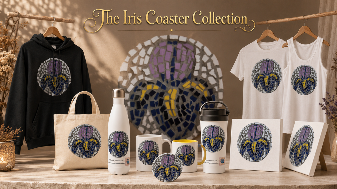 The Iris Coaster: Healing and Resilience | Mosaic Merchandise Collection