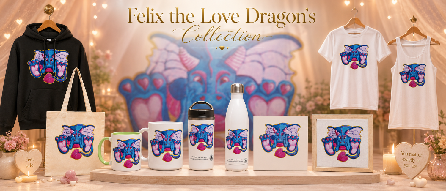 🐉 Felix the Love Dragon Collection — Gentle Boundary Art & Meaningful Gifts