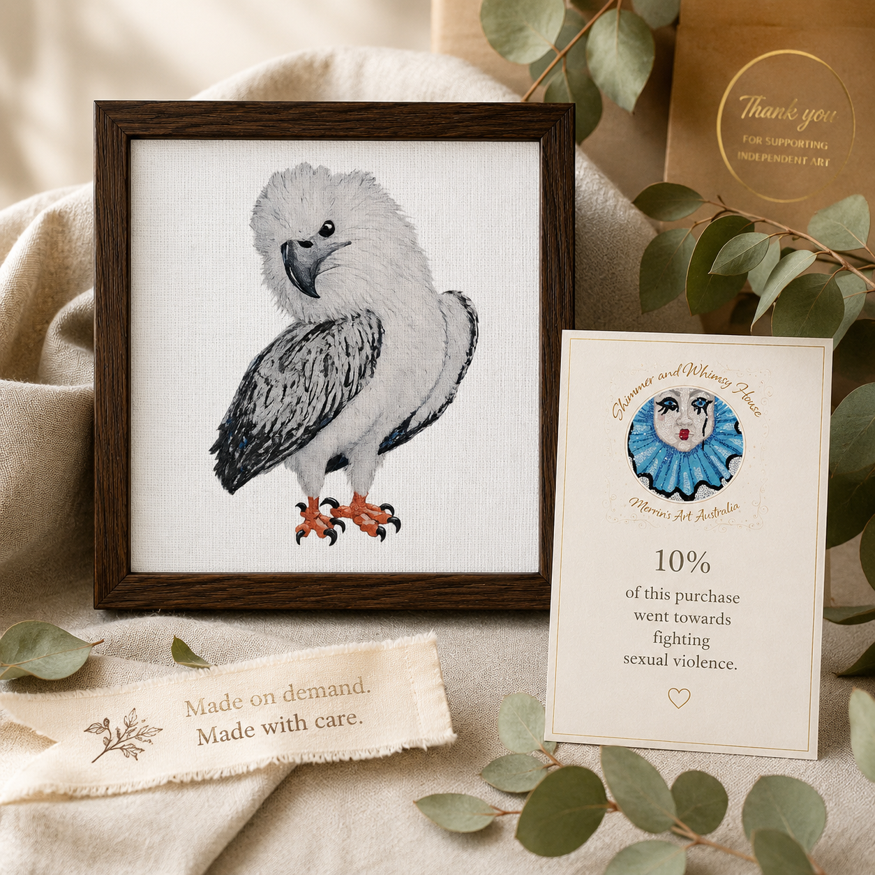 Just a Lil Nibble White-bellied Sea Eagle Artwork Design