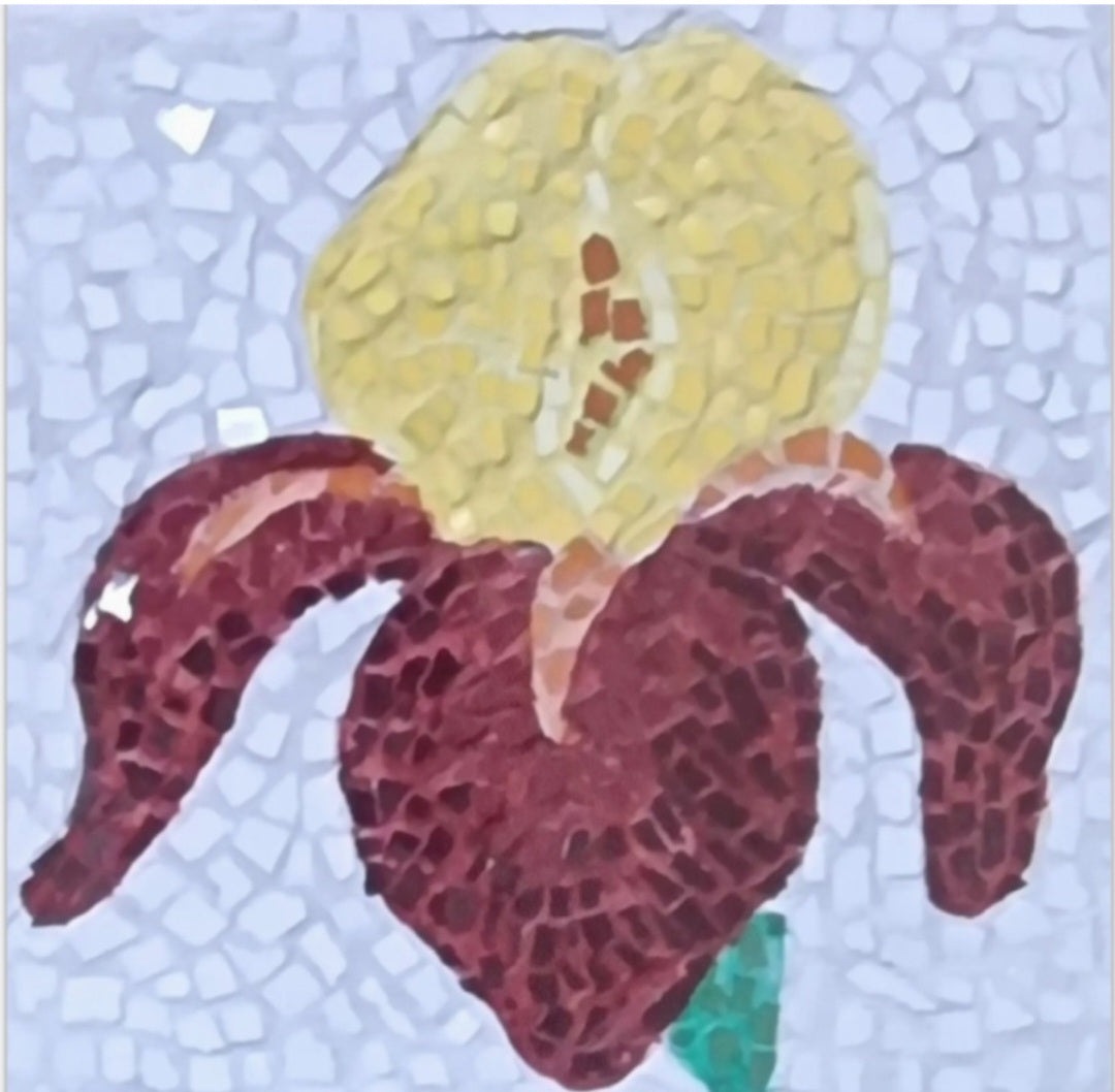 Shop Amber Flame Iris Mosaic Designs | Unique Art Products