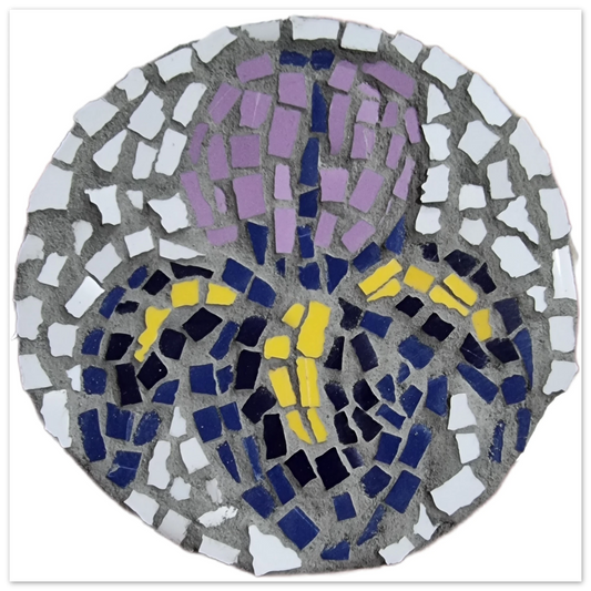 The Iris Coaster Mosaic Artwork – Hand-signed Collectible Print