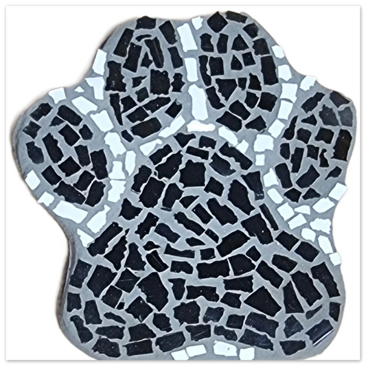The Paw Print Coaster Mosaic Artwork – Hand-signed Collectible Print