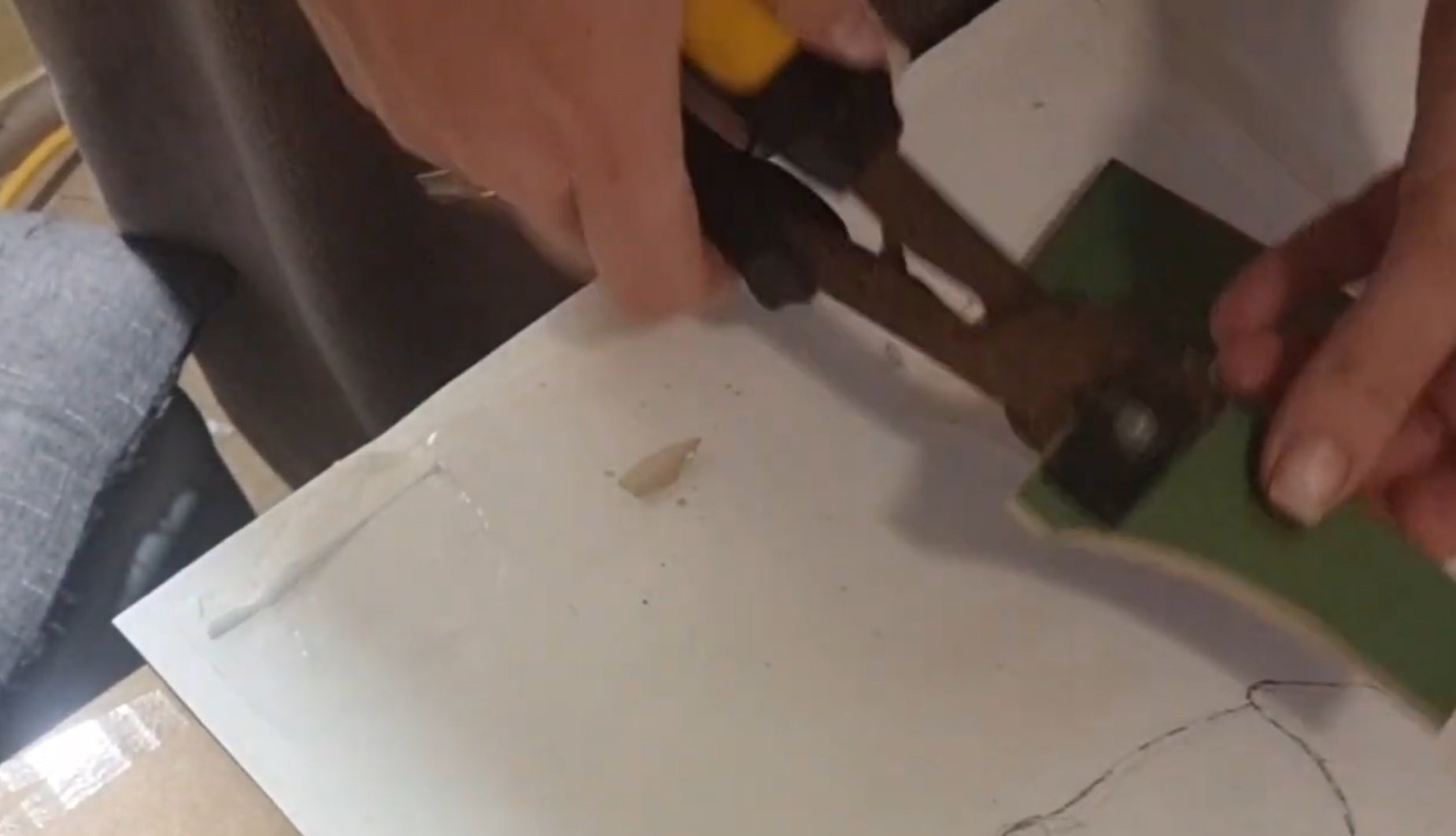 Load video: Asmr cutting multiple colours for my exhibition piece 2nd September 2025