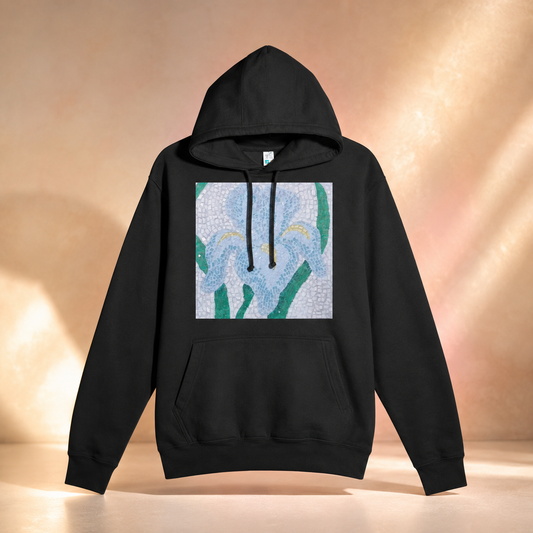 Aveline Iris Flower Mosaic Hoodie
