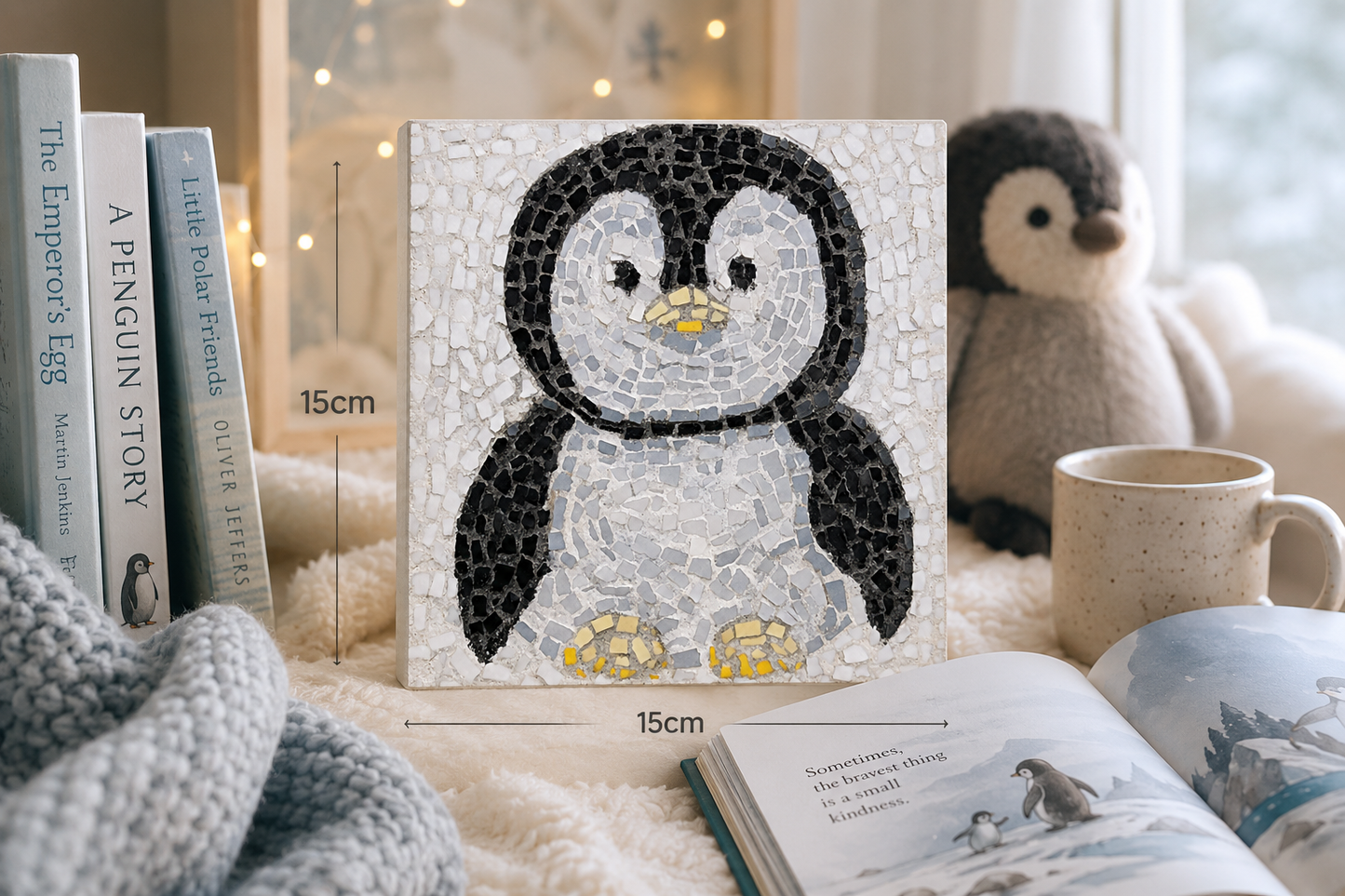 Emperor Pingu Emperor Penguins Mosaic Original Artwork