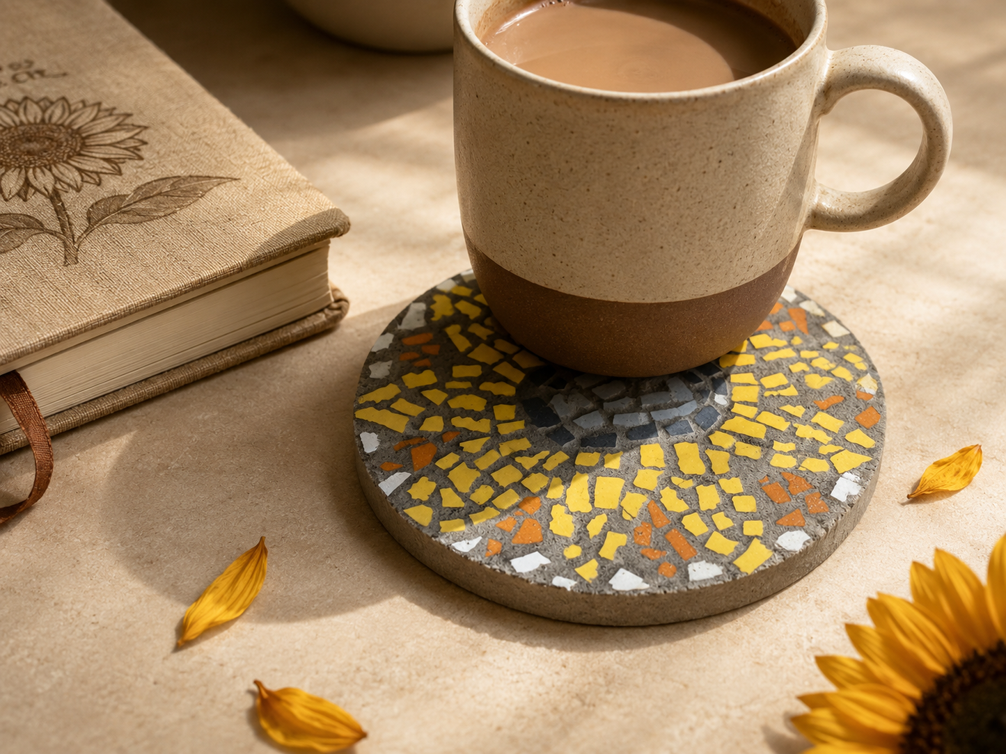 Sunflower Coasters Digital Download Design & Instructions Kit
