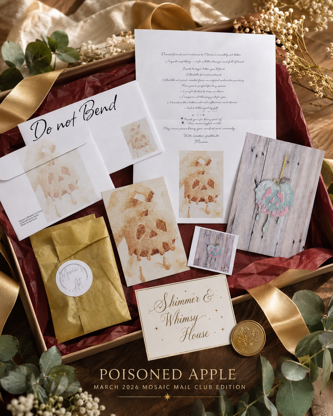 Past Mosaic Mail Club | March 2026 | Poisoned Apple Mosaic