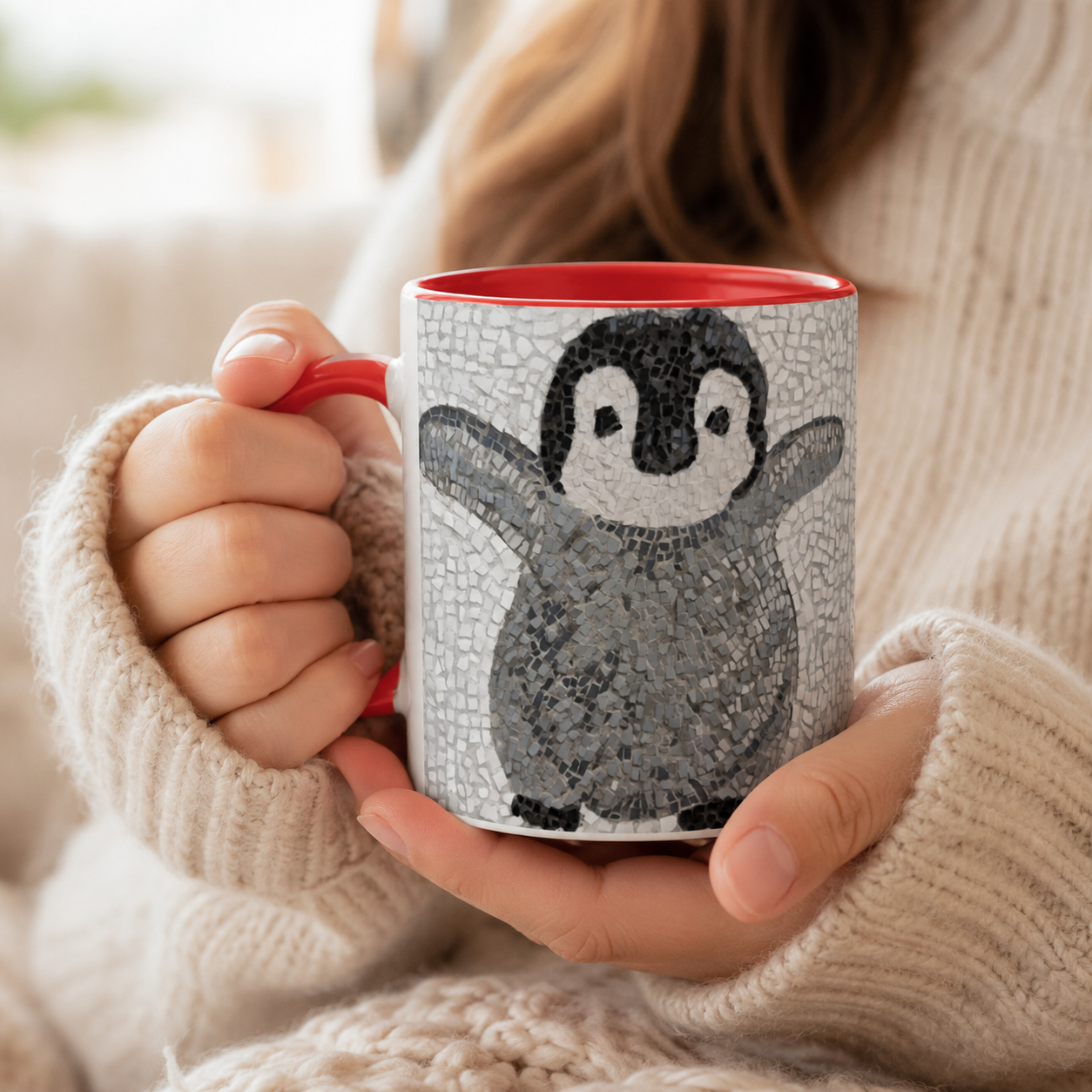“I’m Coming, Mummy!” Baby Emperor Penguin Mug – 11oz Ceramic Mug