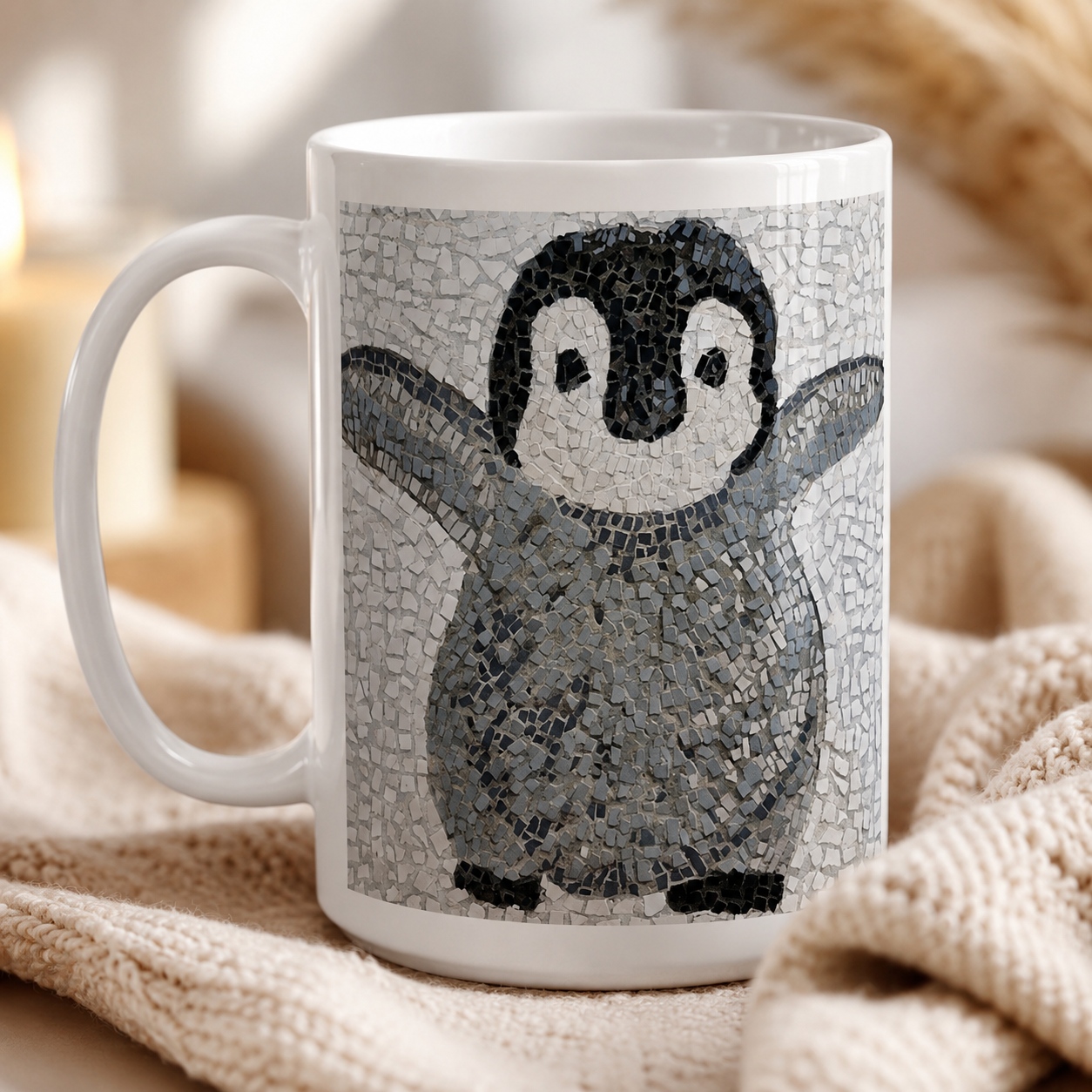 “I’m Coming, Mummy!” Baby Emperor Penguin Mug – 15oz Ceramic Mug