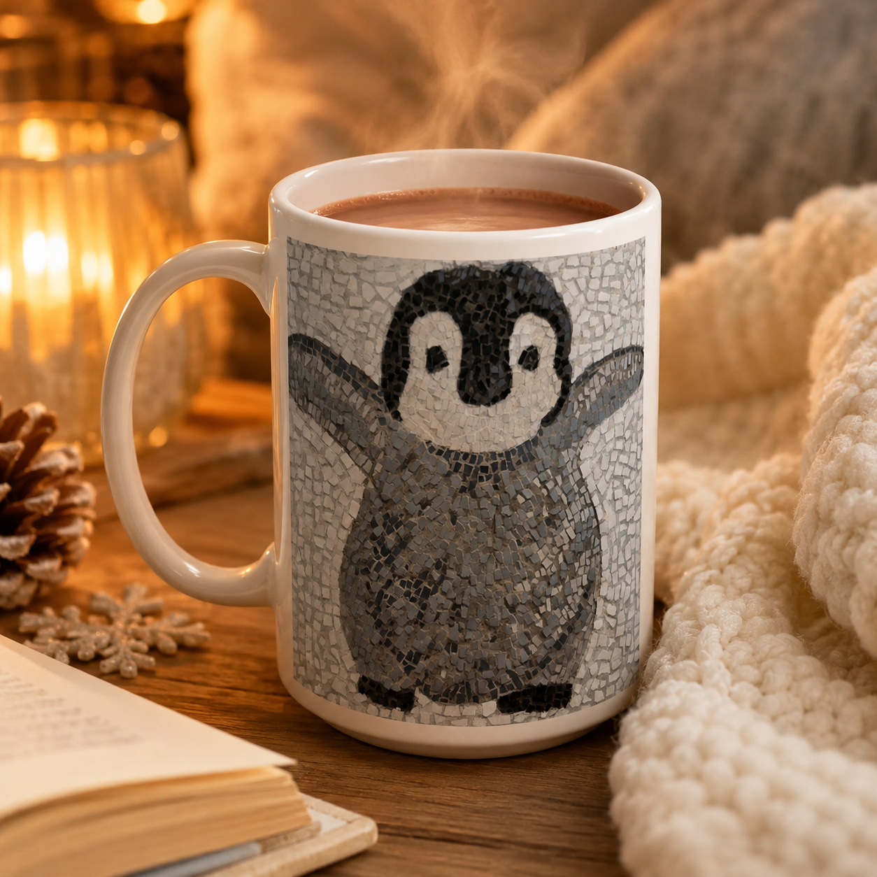 “I’m Coming, Mummy!” Baby Emperor Penguin Mug – 15oz Ceramic Mug