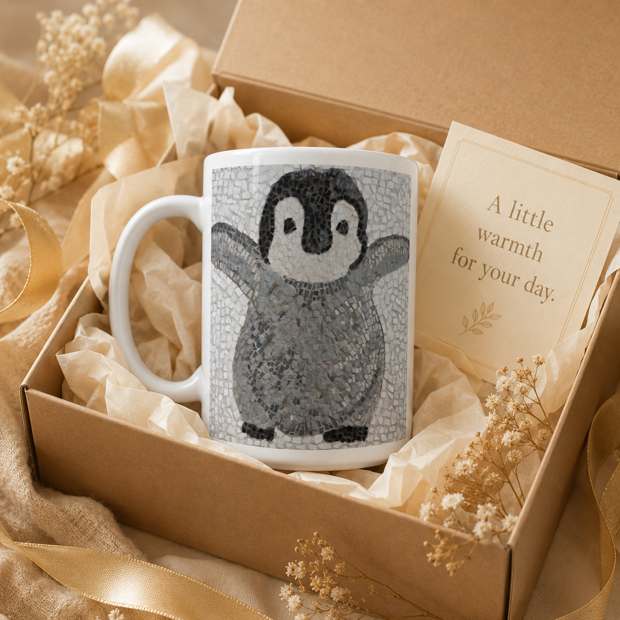 “I’m Coming, Mummy!” Baby Emperor Penguin Mug – 15oz Ceramic Mug