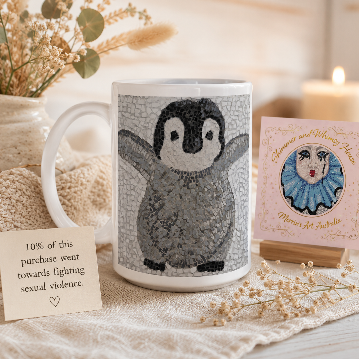“I’m Coming, Mummy!” Baby Emperor Penguin Mug – 15oz Ceramic Mug