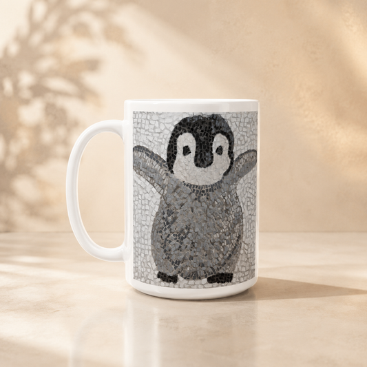 “I’m Coming, Mummy!” Baby Emperor Penguin Mug – 15oz Ceramic Mug