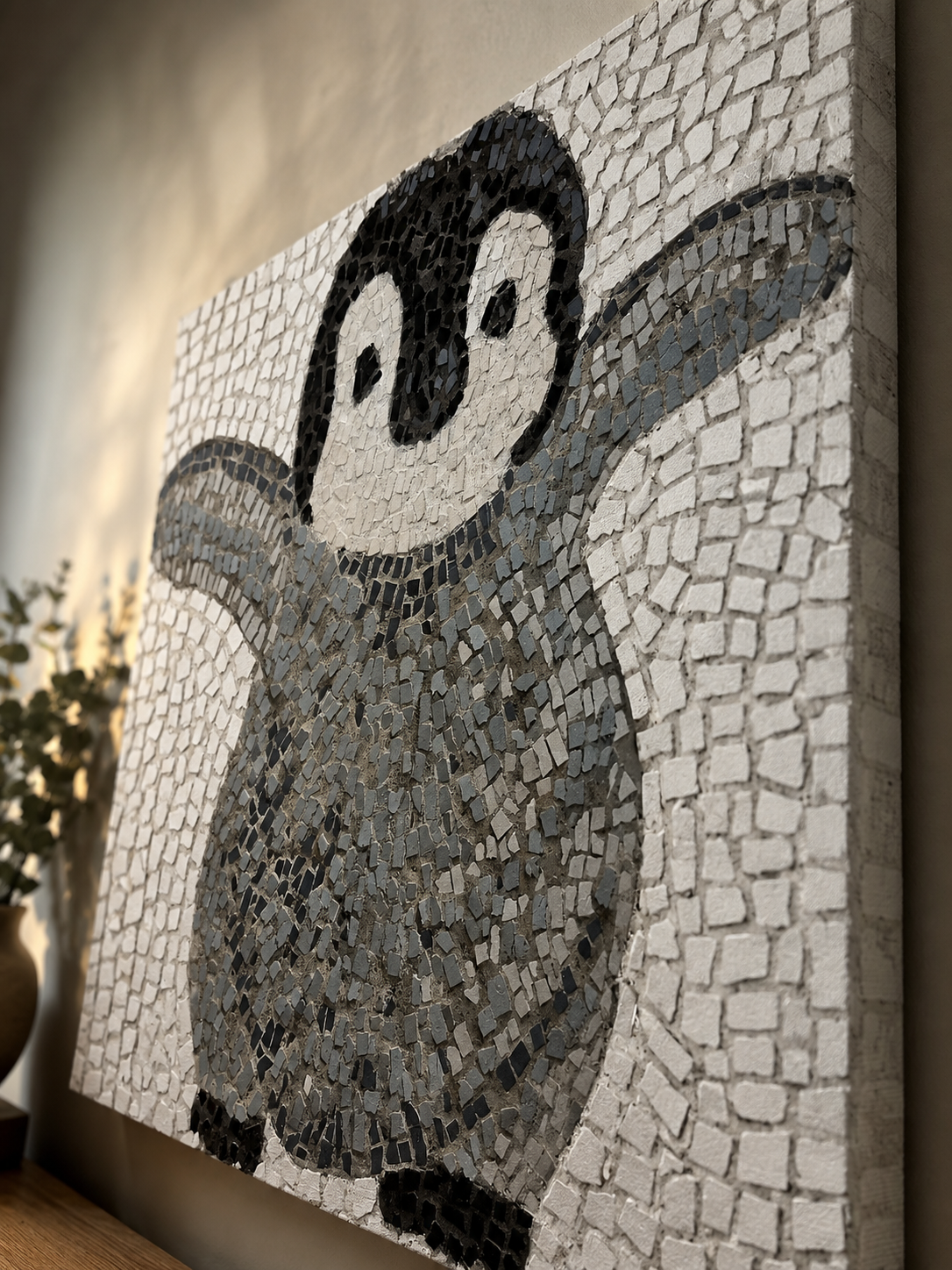 “I’m Coming Mummy” – Immersive Penguin Chick Canvas Print