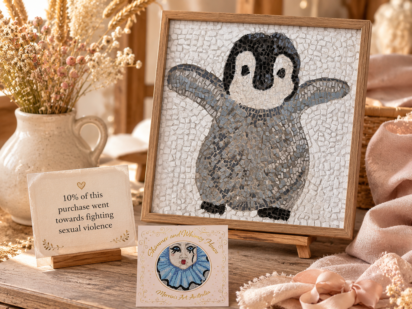 “I’m Coming Mummy” – Immersive Penguin Chick Canvas Print