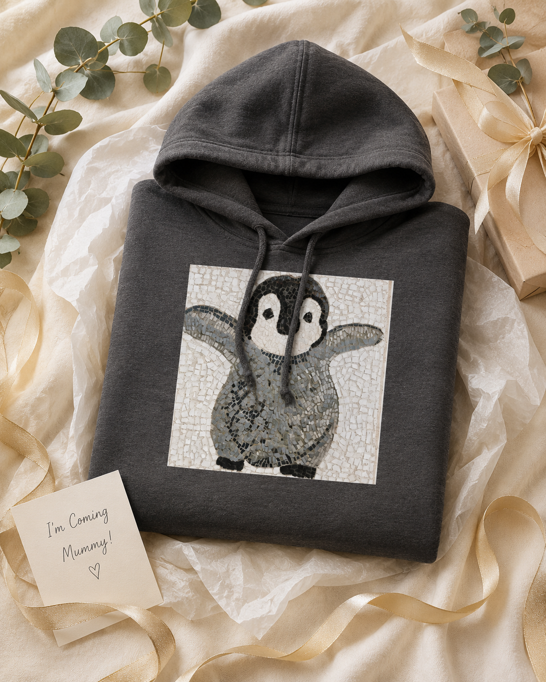 “I’m Coming Mummy!” – Baby Emperor Penguin Hoodie