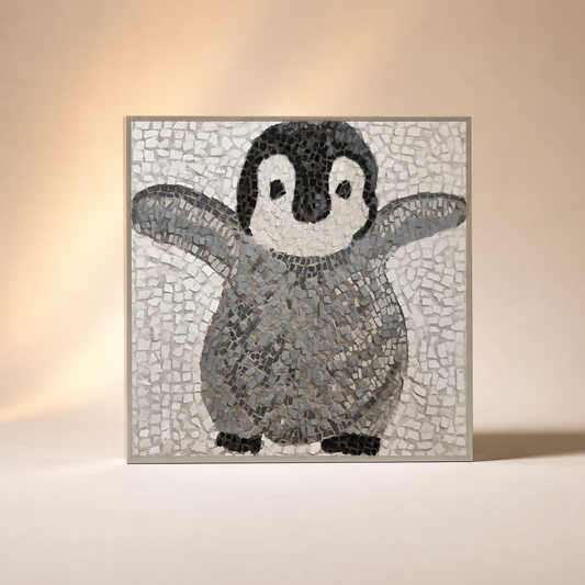 “I’m Coming Mummy” Fine Art Poster – Emperor Penguin Chick Wall Art