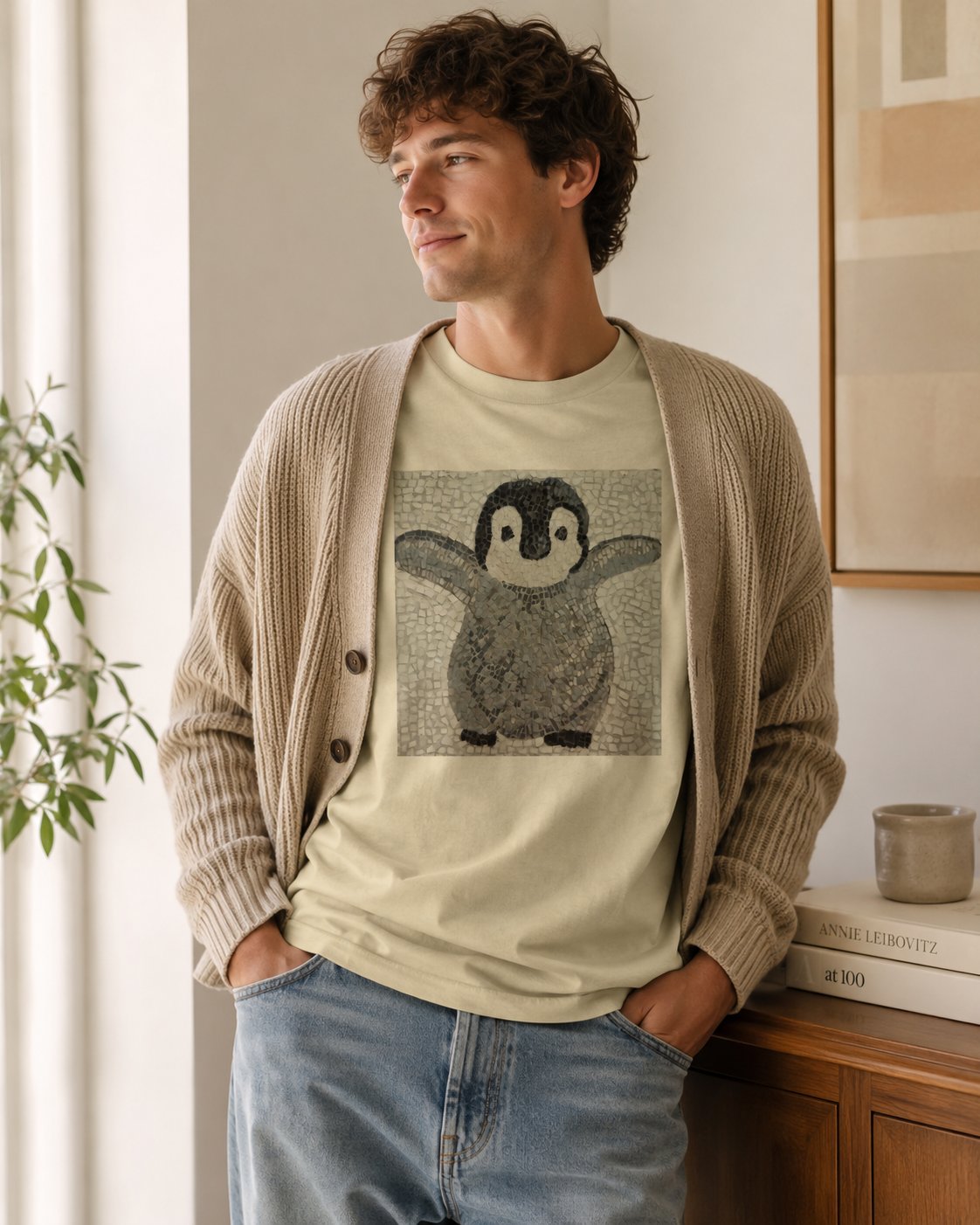“I’m Coming, Mummy!” Baby Emperor Penguin Heavyweight Unisex Tee