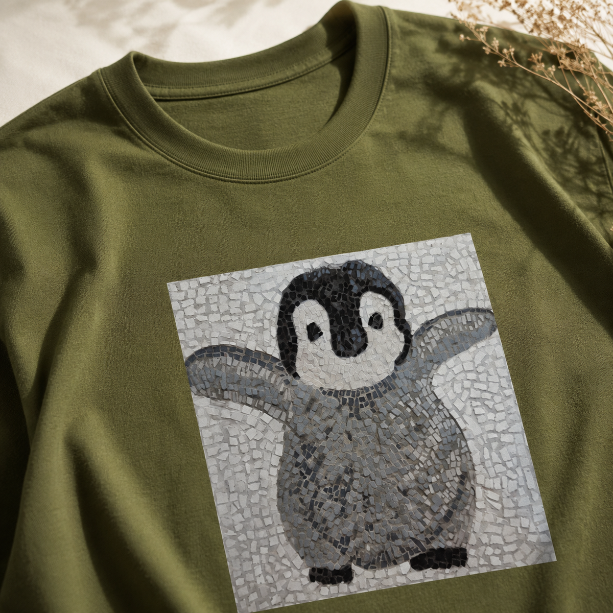 “I’m Coming, Mummy!” Baby Emperor Penguin Heavyweight Unisex Tee