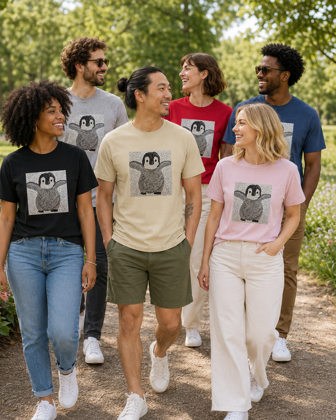 “I’m Coming, Mummy!” Baby Emperor Penguin Heavyweight Unisex Tee