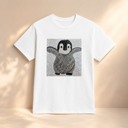 “I’m Coming, Mummy!” Baby Emperor Penguin Heavyweight Unisex Tee