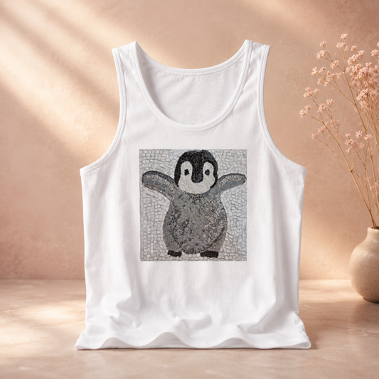“I’m Coming Mummy!” Baby Emperor Penguin Unisex Jersey Tank