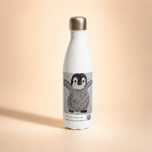 “I’m Coming Mummy!” Stainless Steel Water Bottle – 17oz Baby Penguin Bottle