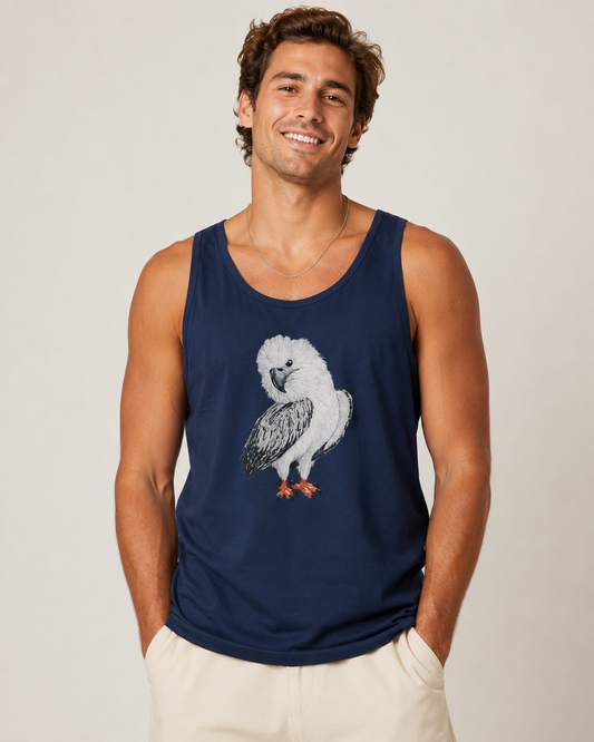 Premium Unisex Tank Top | Clothing | "Just a Lil Nibble" White-bellied Sea Eagle