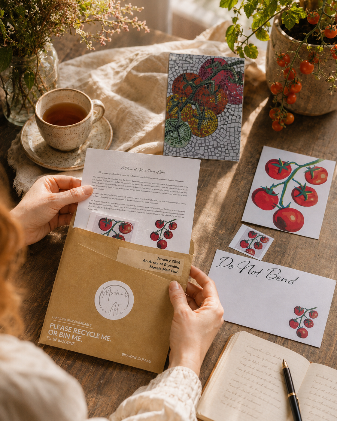 Past Mosaic Mail Club | January 2026 | An Array of Ripening Mosaic