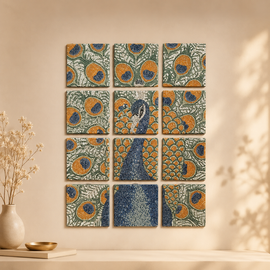 The Peacock’s Awakening Mosaic | Neurodivergent Self-Acceptance Art