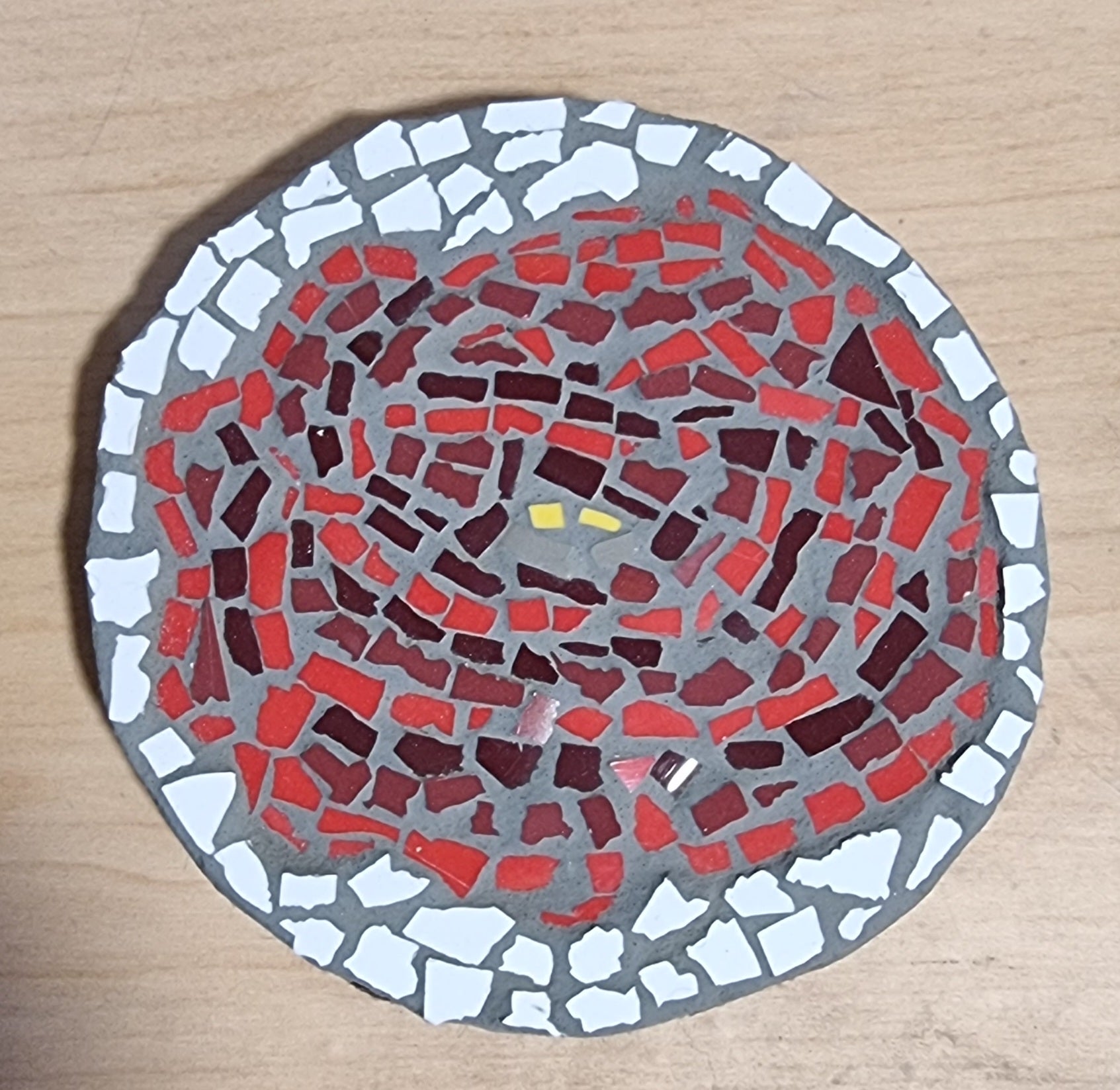 Red rose mosaic coaster for sale