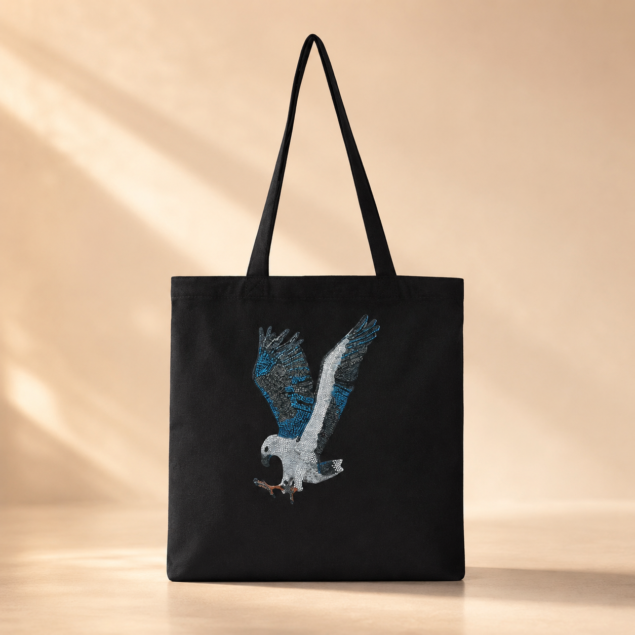 Classic Tote Bag | "Willow" the White-bellied Sea Eagle Mosaic