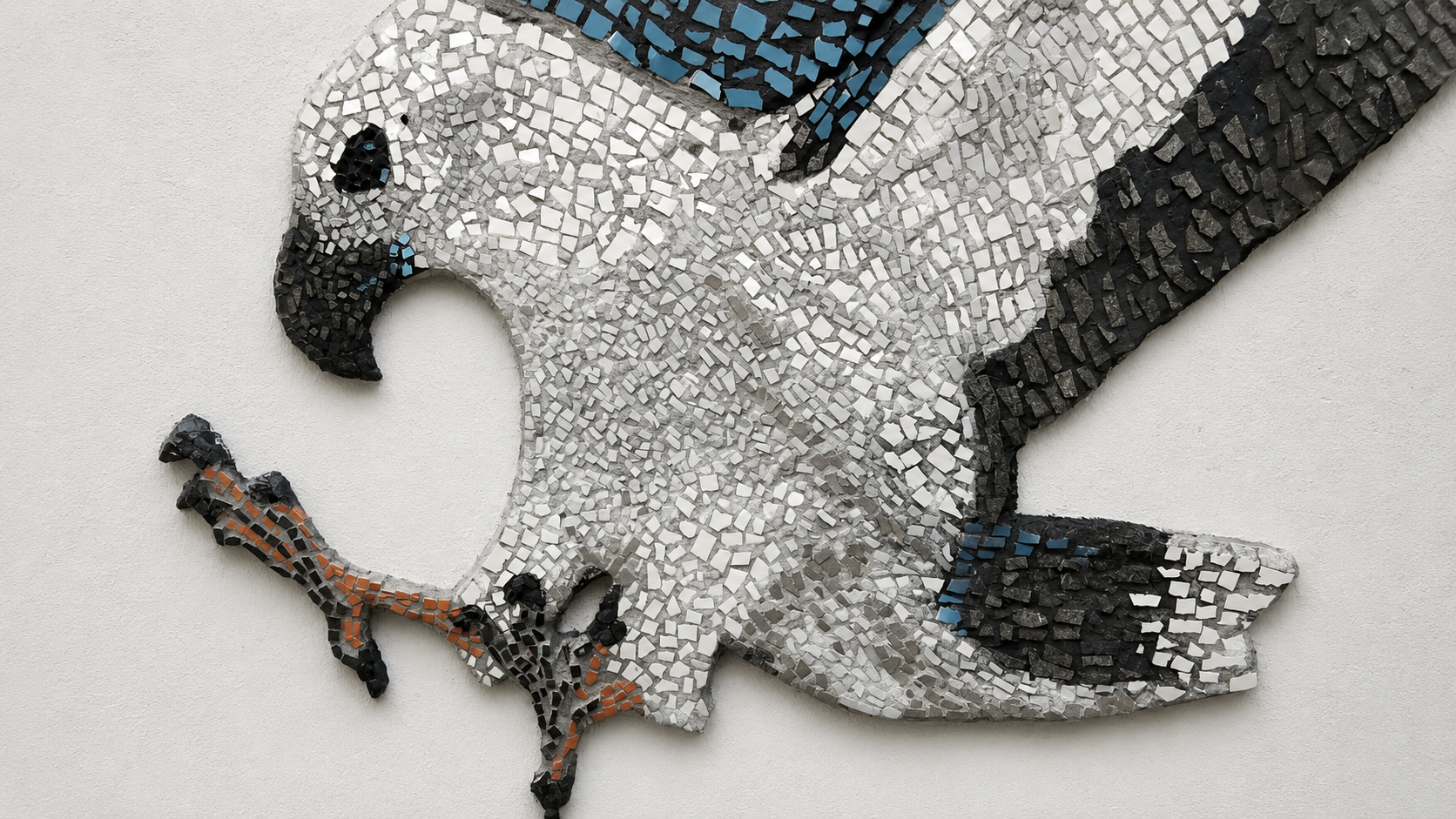 Load video: Willow, the White-bellied Sea Eagle is an original handmade mosaic artwork about resilience, protection, care and quiet courage. Created as a one-of-a-kind mosaic, Willow’s story now lives through collectible prints, mosaic wall art, everyday keepsakes, and creative mosaic kits for those who want to carry her meaning into their own life.
