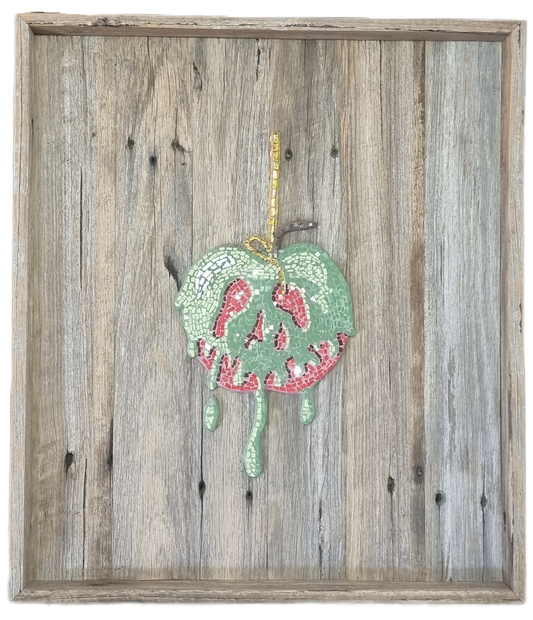 adult DIY ceramic tiles mosaic kit with poisoned apple design made in Sebastopol Victoria 