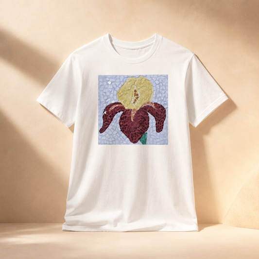 Ultra Cotton Unisex Crewneck T-shirt | Clothing | Amberflame Iris Flower Mosaic