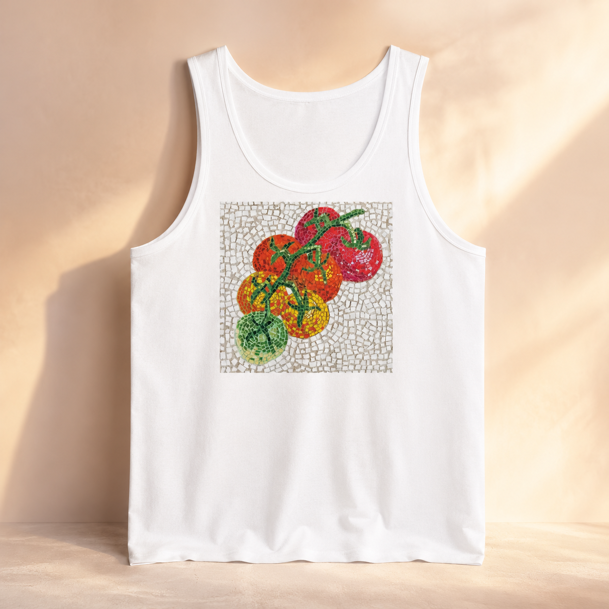An Array of Ripening Unisex Jersey Tank Top | Garden-Inspired Mosaic Art Tank