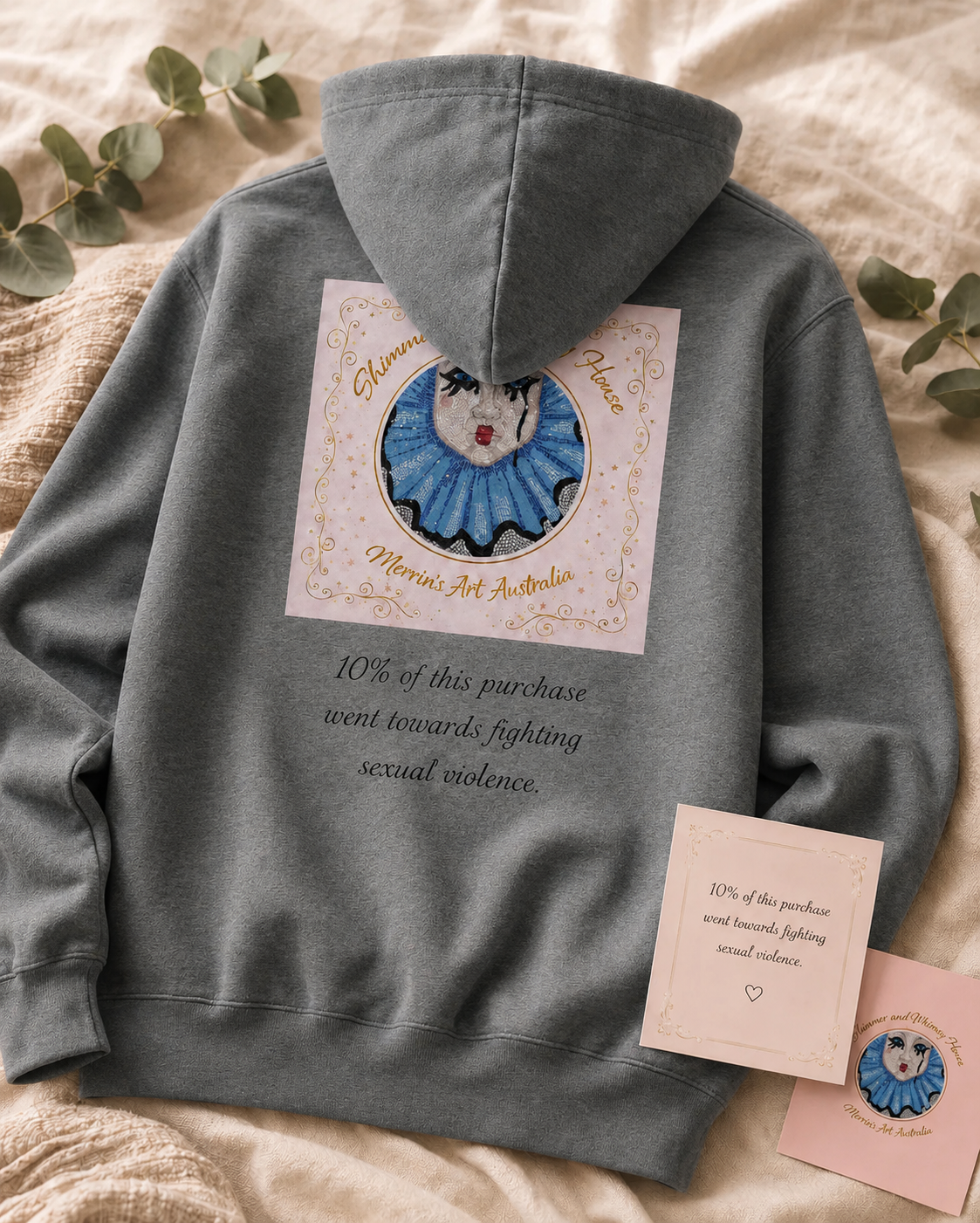 Aveline Iris Flower Mosaic Hoodie