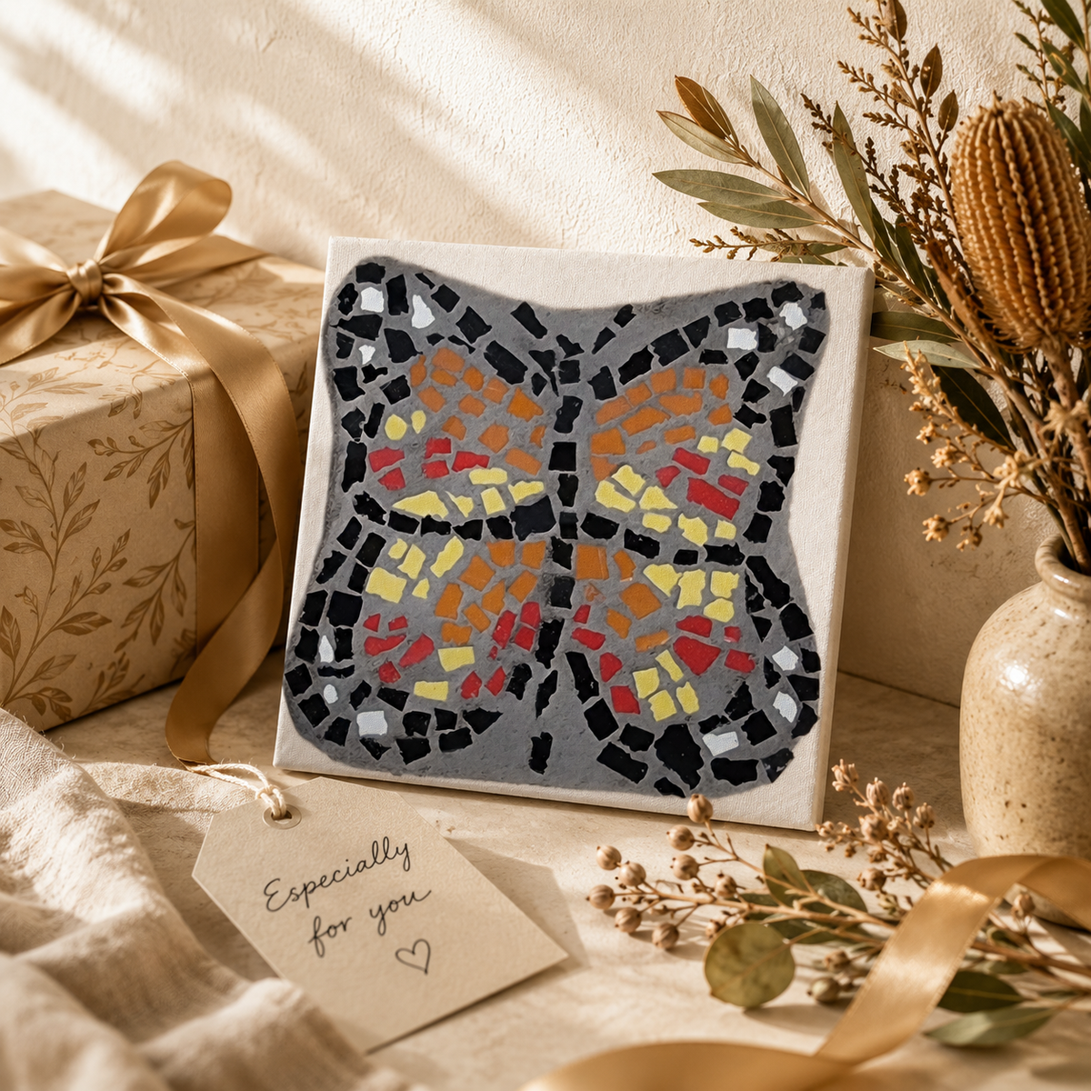 Butterfly Coaster Canvas Print | Symbolic Butterfly Wall Art