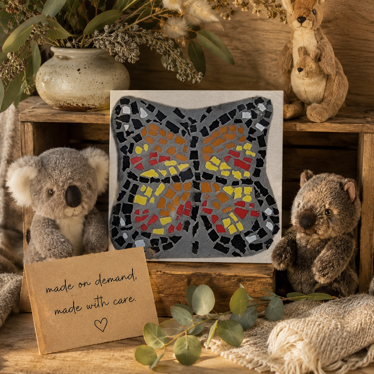 Butterfly Coaster Canvas Print | Symbolic Butterfly Wall Art