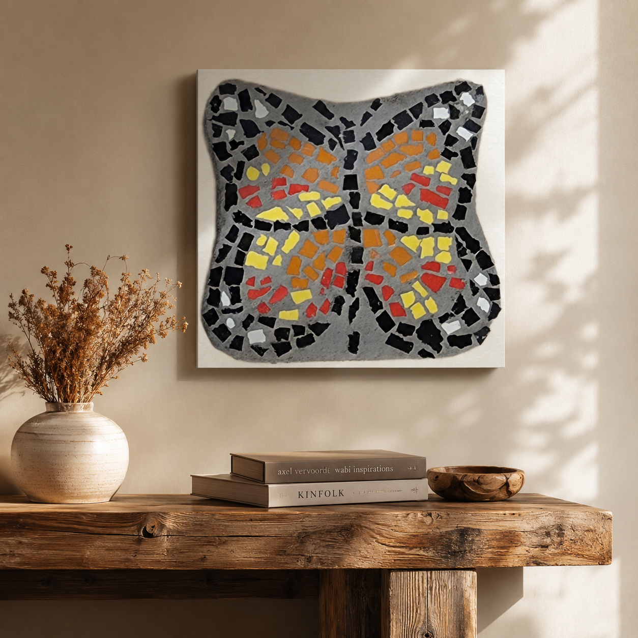 Butterfly Coaster Canvas Print | Symbolic Butterfly Wall Art
