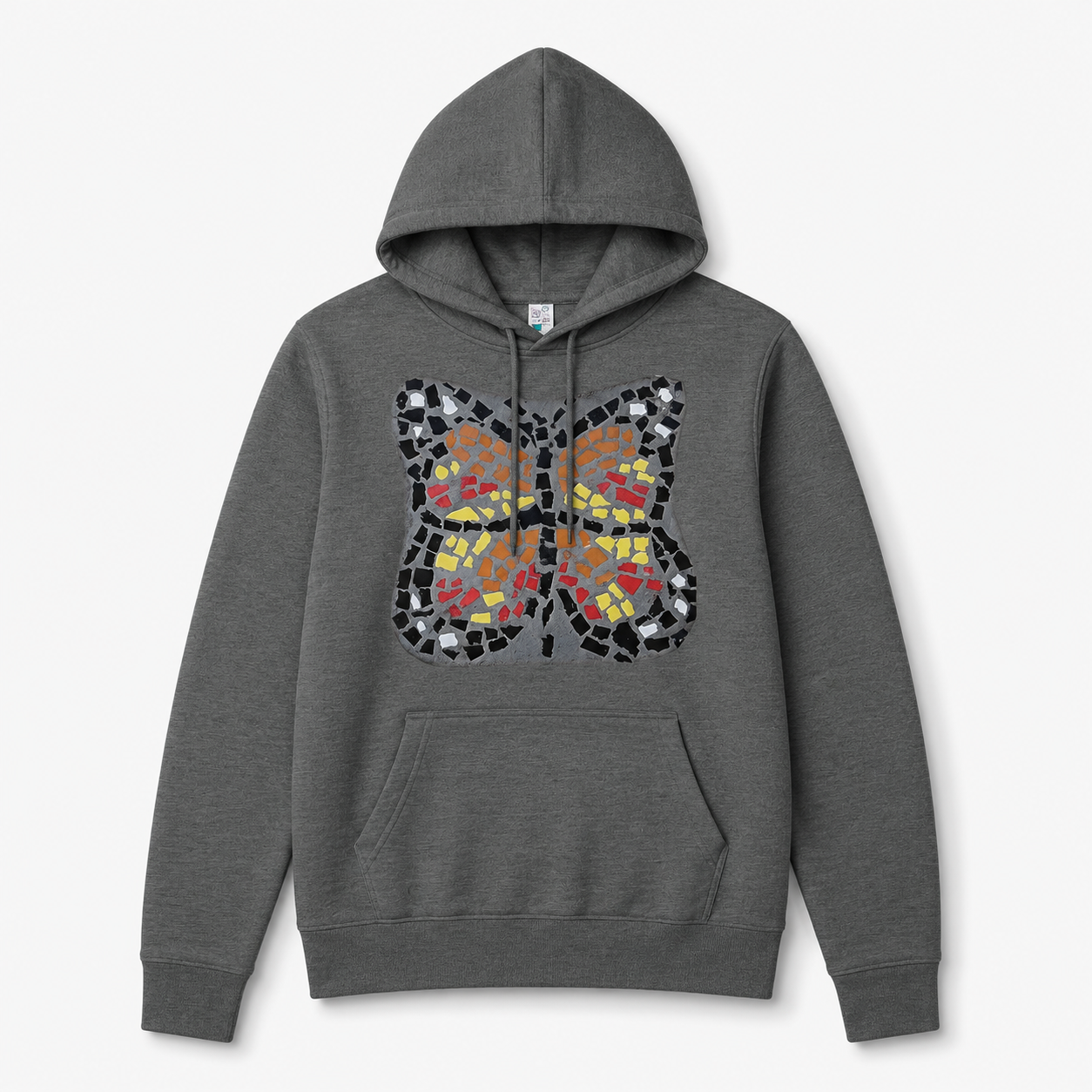 Butterfly Coaster Mid-Weight Hoodie | Symbolic Butterfly Art Hoodie