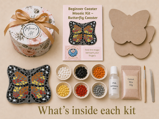 Butterfly Coasters Physical Kit — Set of 2