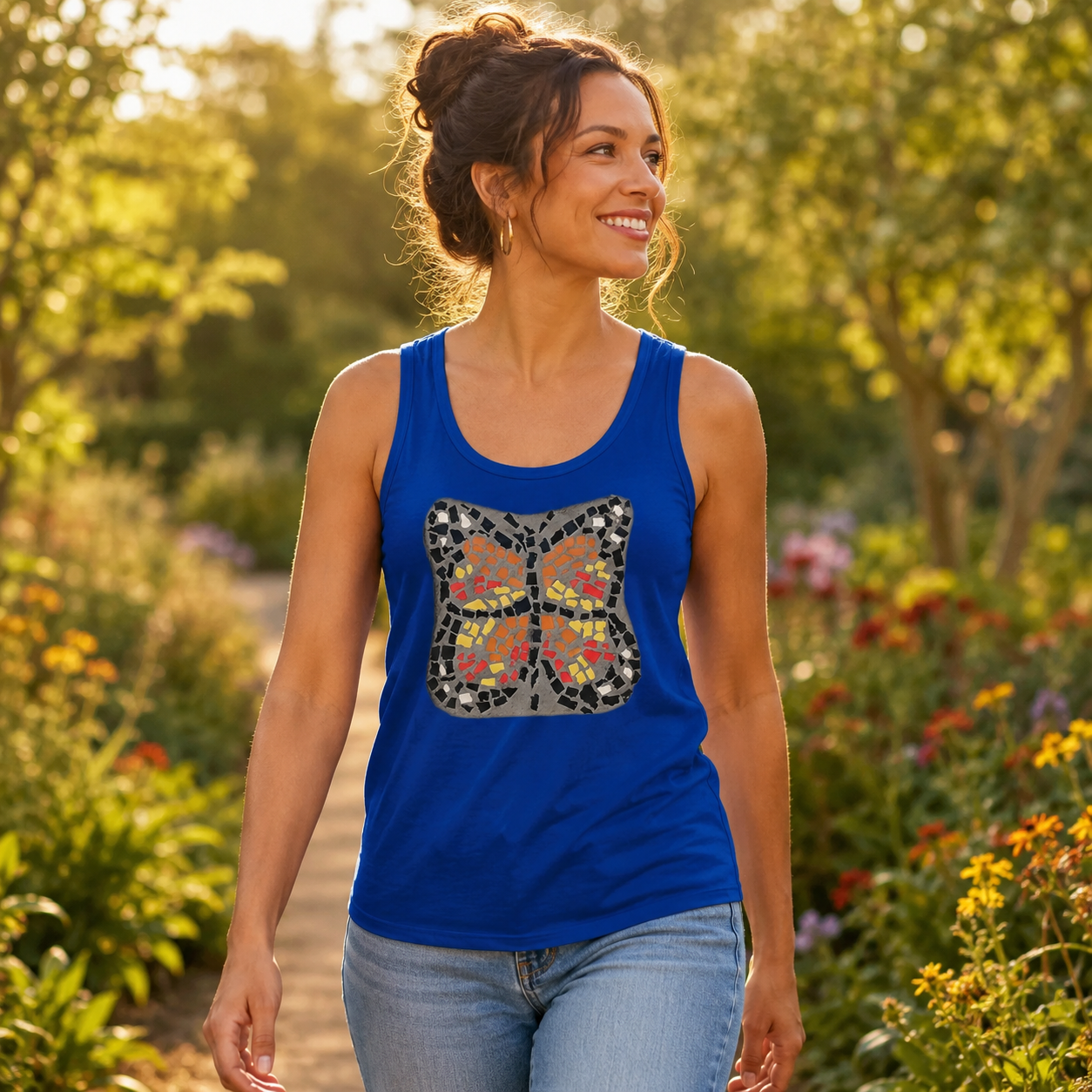 Butterfly Coaster Unisex Jersey Tank Top | Transformation Wearable Art