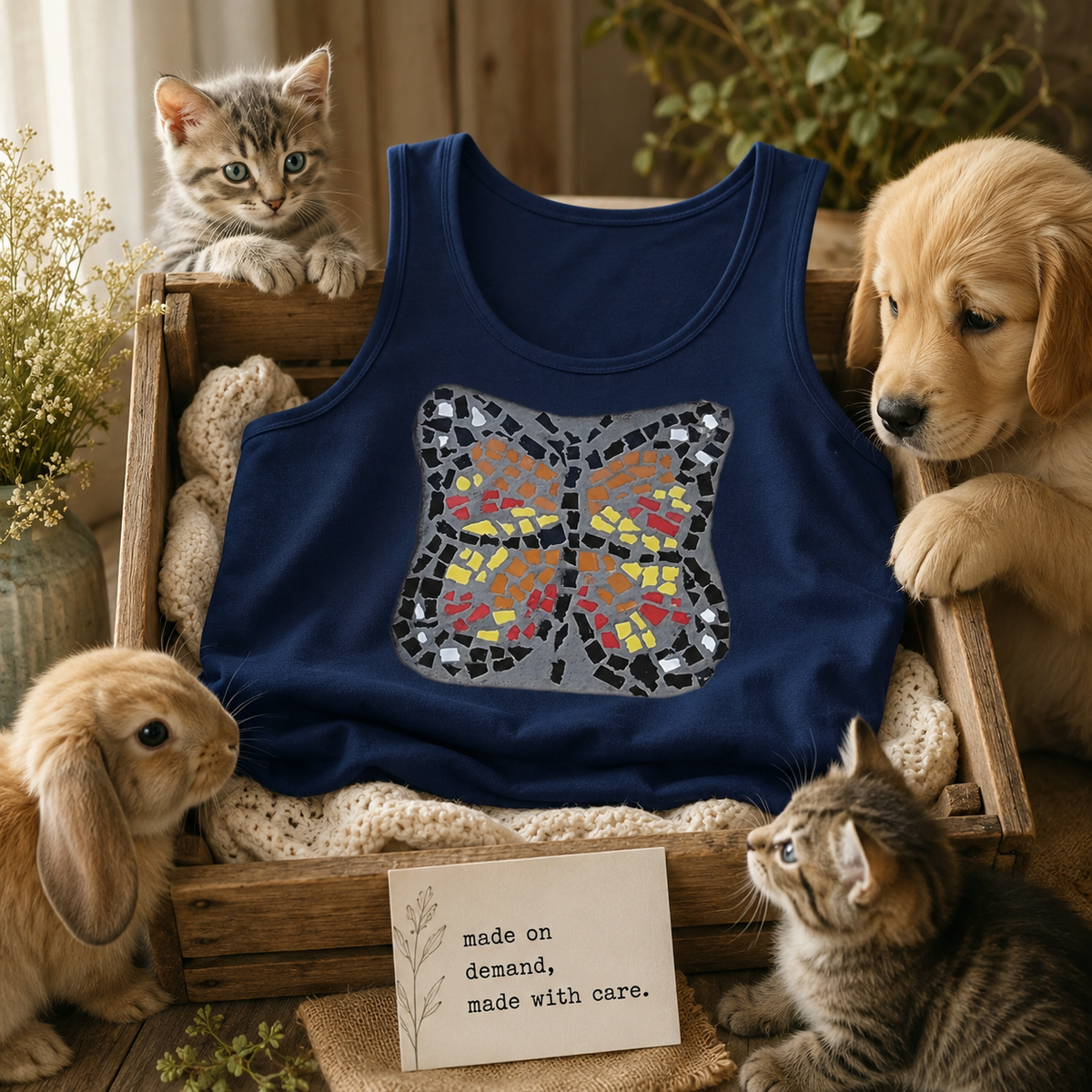 Butterfly Coaster Unisex Jersey Tank Top | Transformation Wearable Art