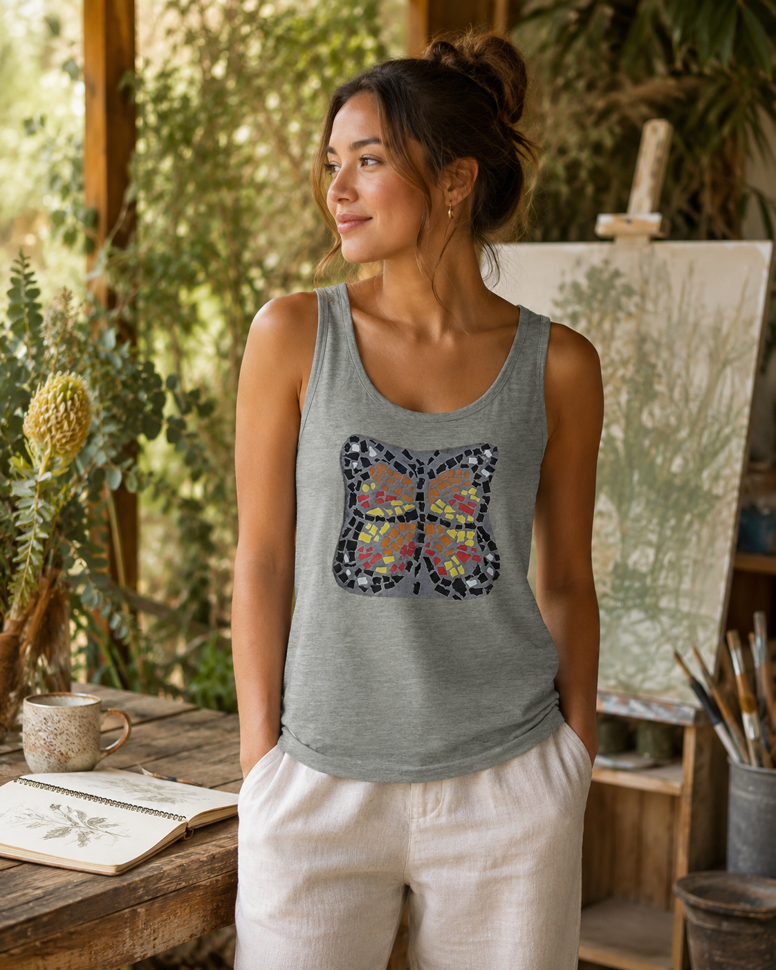Butterfly Coaster Unisex Jersey Tank Top | Transformation Wearable Art