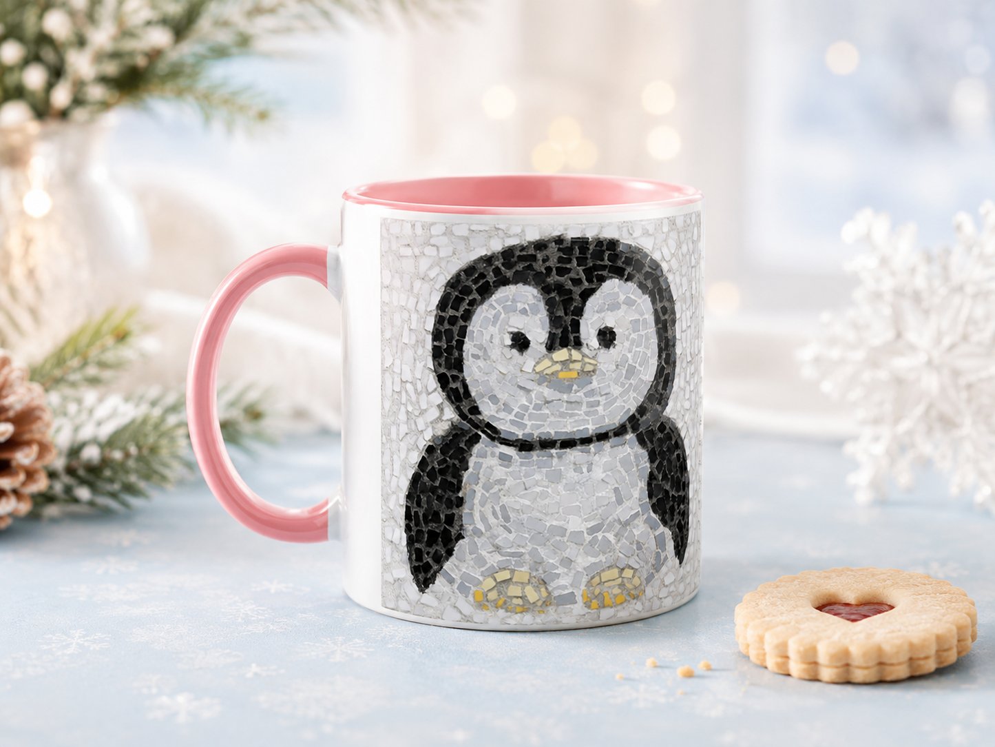 Emperor Pingu Ceramic Mug | Penguin Art Mug 11oz