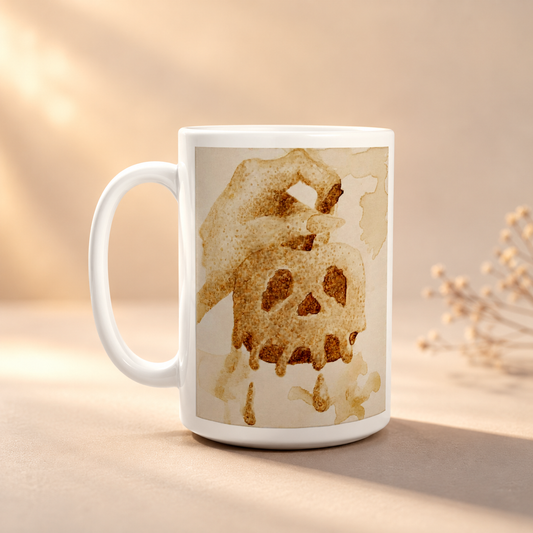 Coffee Apple Ceramic Mug — 15oz Symbolic Art Mug